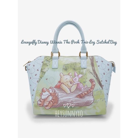 Loungefly Handbags - Loungefly Disney Winnie The Pooh Trio Log Satchel Bag